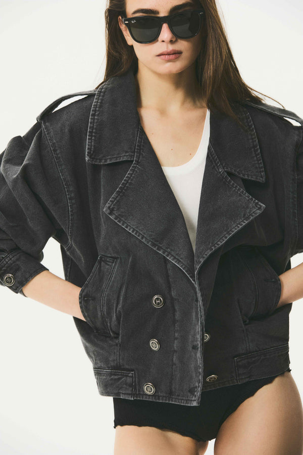 MANECH 001 D DENIM DUNKELGRAU JACKE