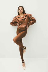 Cazadora de piel Manech 001 CARAMEL