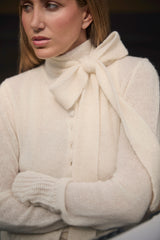 TOP ALPACA SILK 001 SNOW WHITE