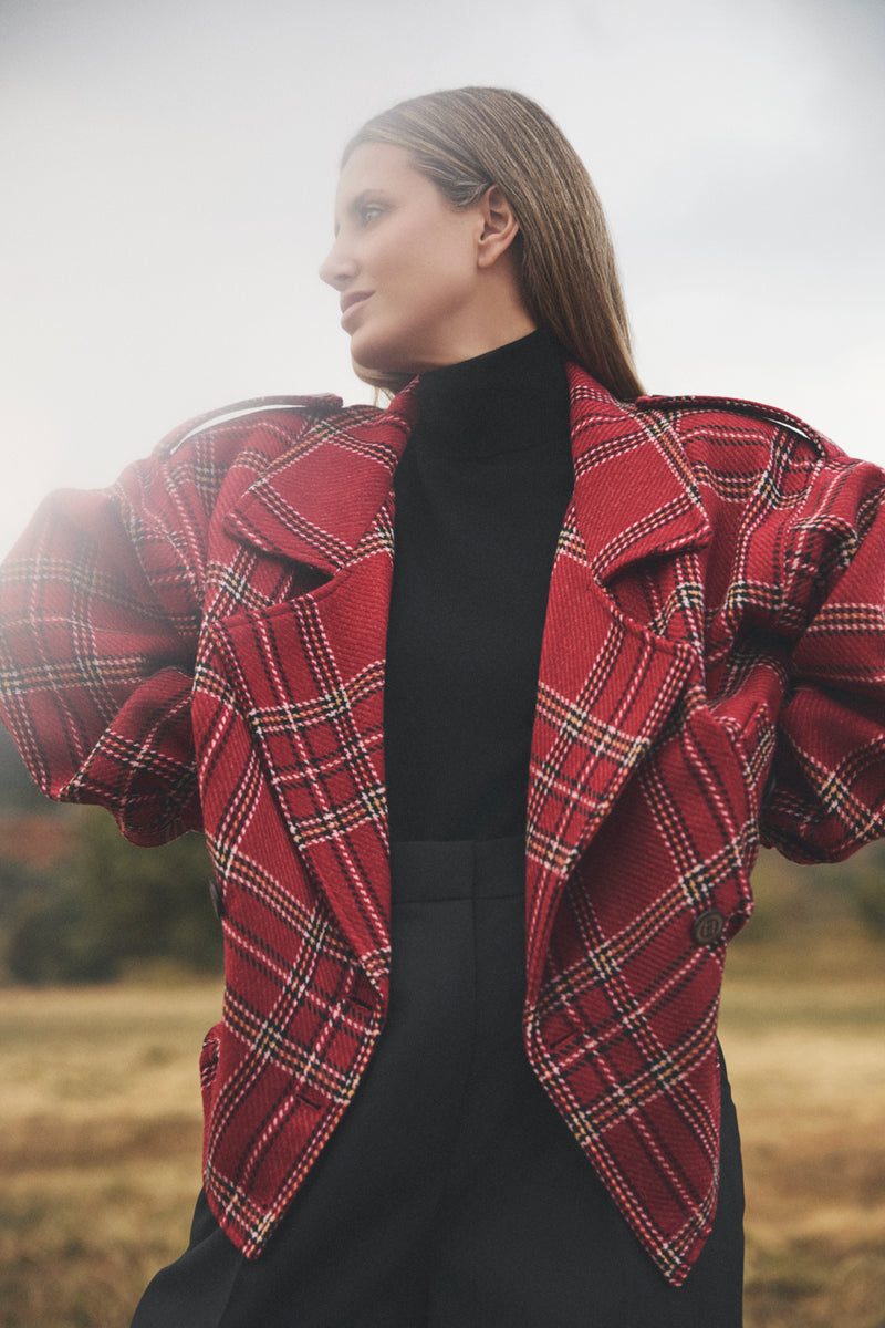 CHAQUETÓN DE LANA MANECH 001 RED LONDON