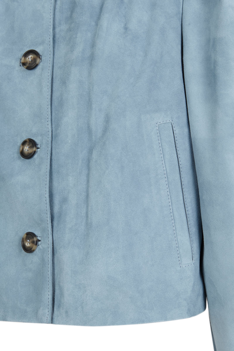 Manech Marca Ropa MANECH 006 BABY BLUE SUEDE JACKET – MANECH. Limited pieces made 100% in ...