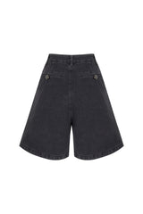 001 DUNKELGRAU DENIM-SHORTS