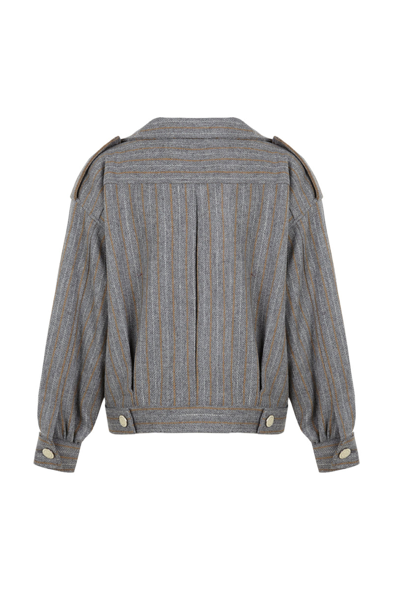 Cazadora de Lana Manech 001 W Light Grey