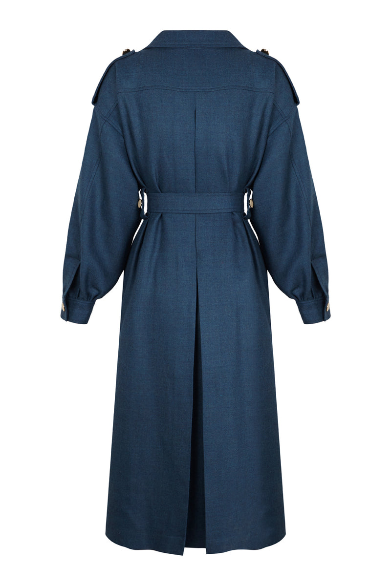 ABRIGO 001 LARGE DENIM WOOL