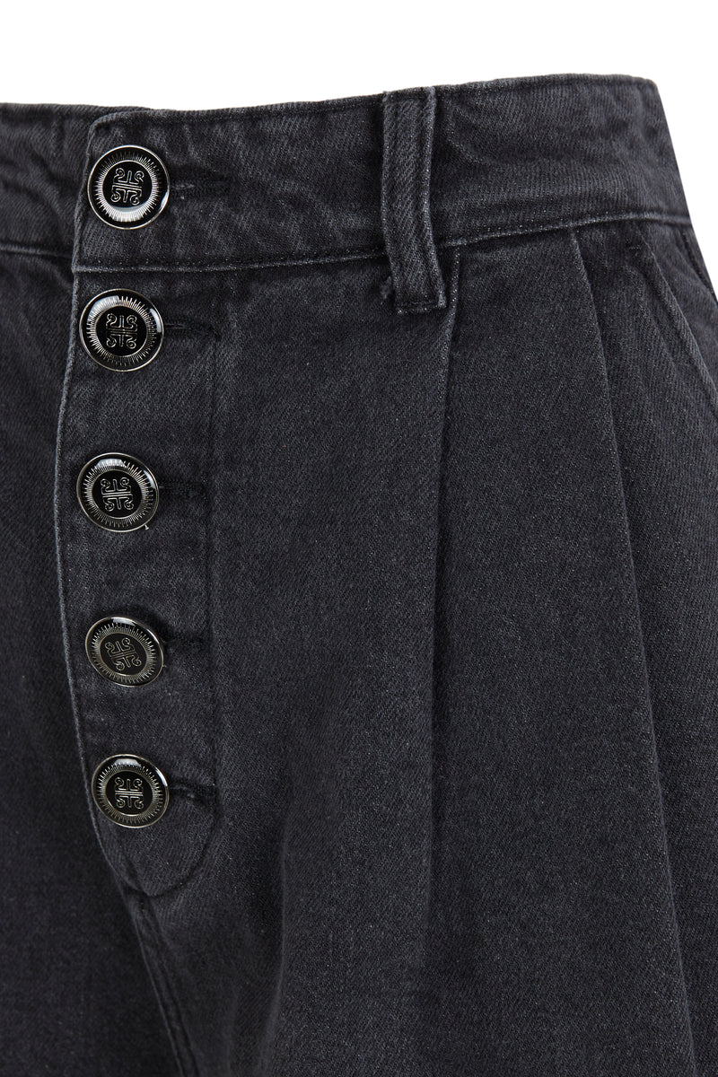 001 DUNKELGRAU DENIM-SHORTS