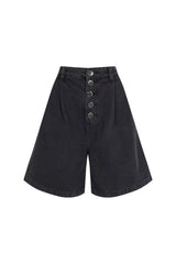 001 DUNKELGRAU DENIM-SHORTS