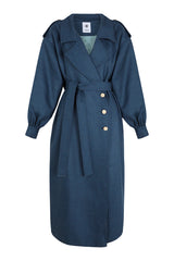 ABRIGO 001 LARGE DENIM WOOL