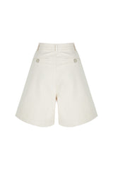 001 WEISSE DENIM-BERMUDASHORTS