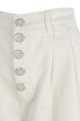 001 WEISSE DENIM-BERMUDASHORTS