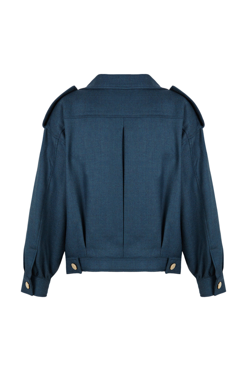 Wolljacke 001 W Denim Wool