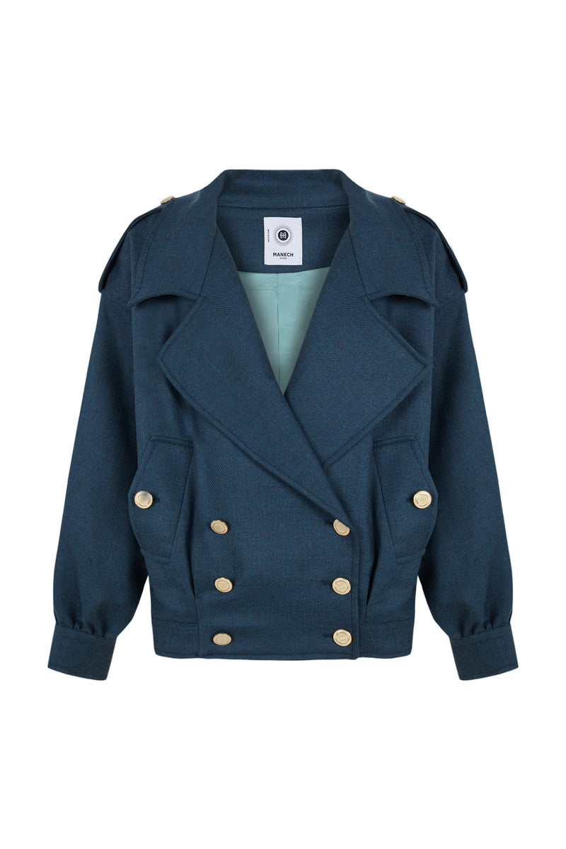 Wolljacke 001 W Denim Wool