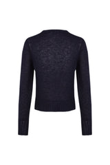 CARDIGAN 002 SOIE ALPAGA BLEU