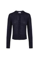CARDIGAN 002 SOIE ALPAGA BLEU