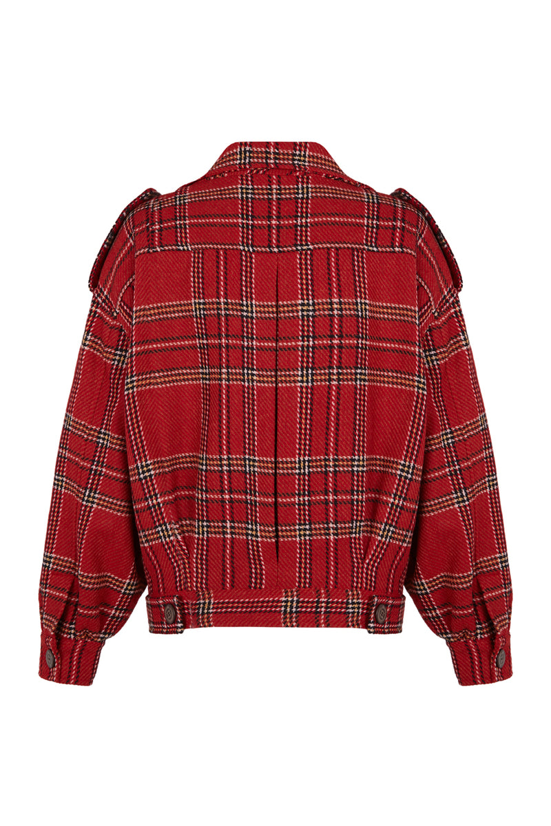 VESTE EN LAINE MANECH 001 RED LONDON