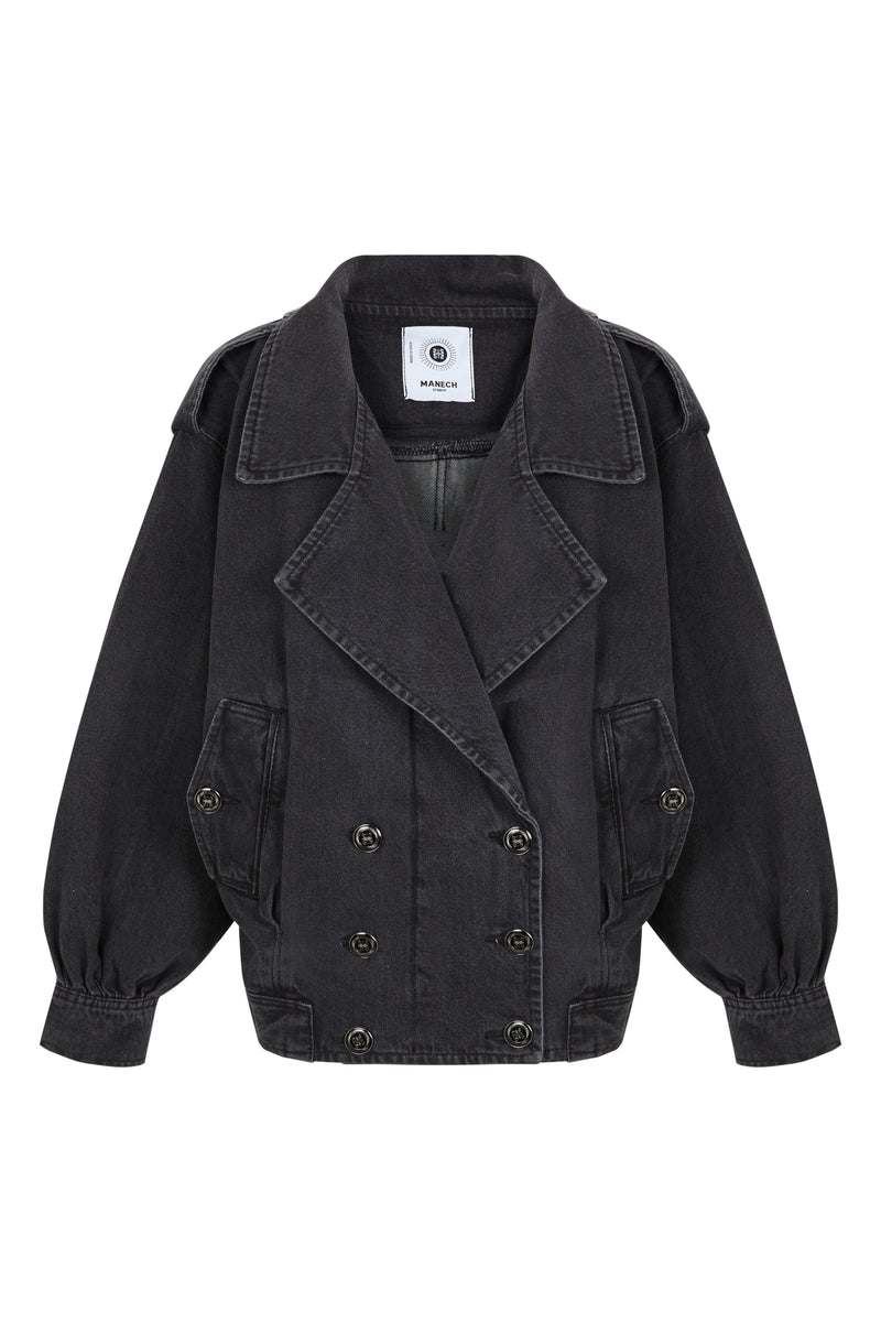 MANECH 001 D DENIM DUNKELGRAU JACKE