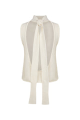 TOP ALPACA SILK 001 SNOW WHITE