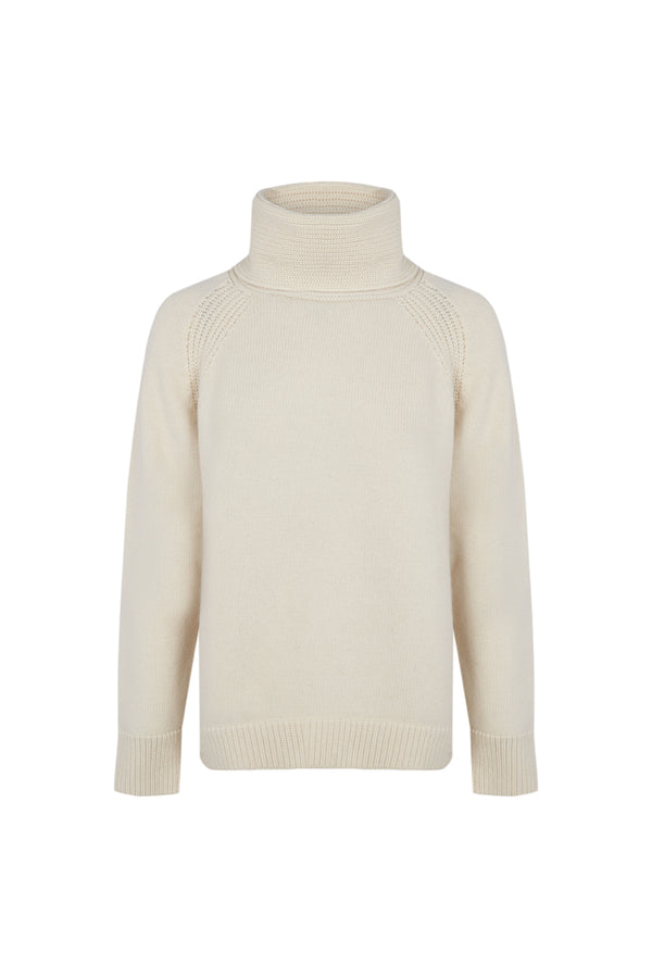 JERSEY DE LANA  001 WHITE SNOW