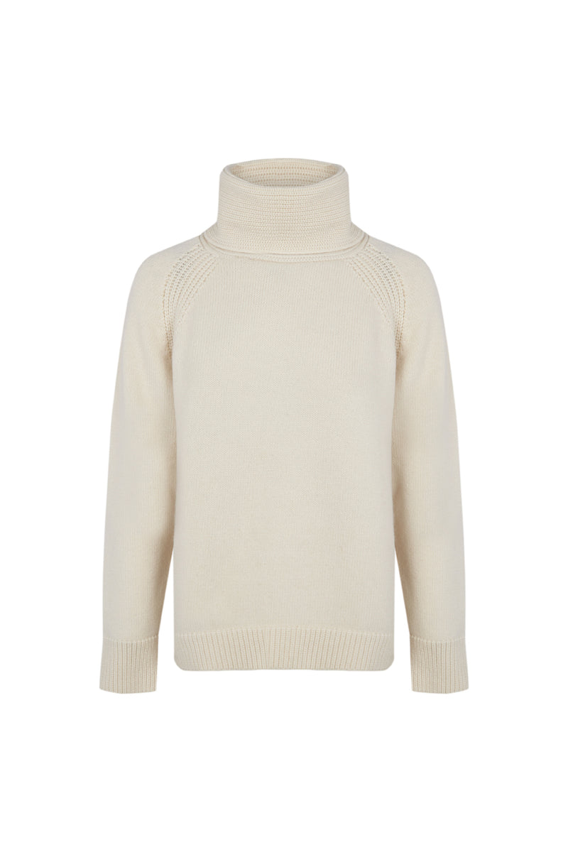 JERSEY DE LANA  001 WHITE SNOW