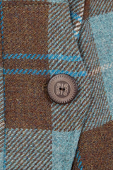 VESTE EN LAINE MANECH 001 BLEU LOCH