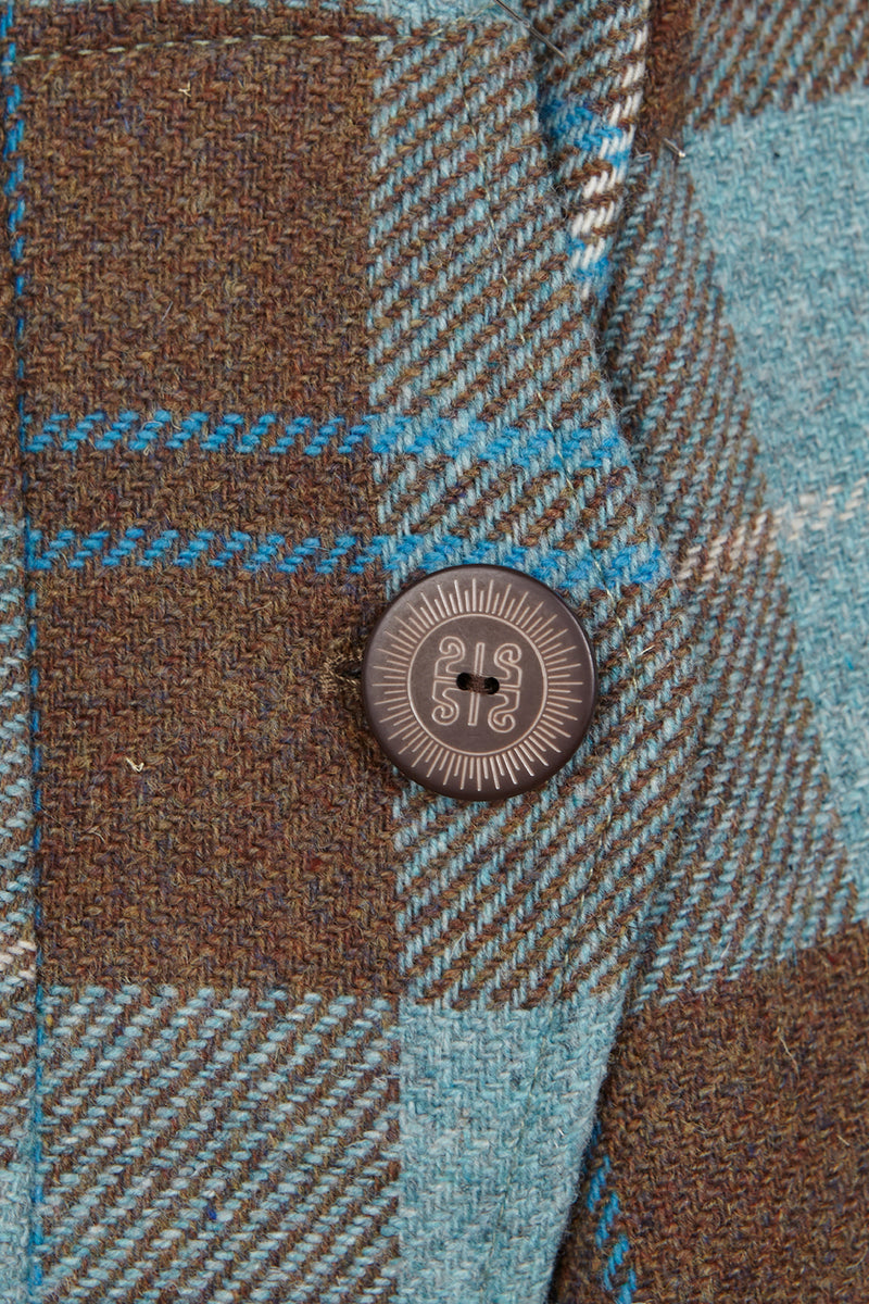 VESTE EN LAINE MANECH 001 BLEU LOCH