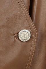 CHAQUETA DE CUERO MANECH 001 TOPO