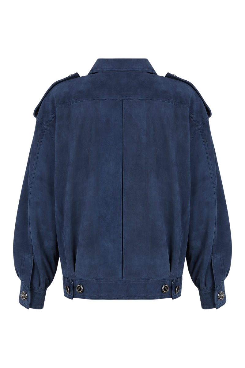 Cazadora de ante Manech 001 NAVY