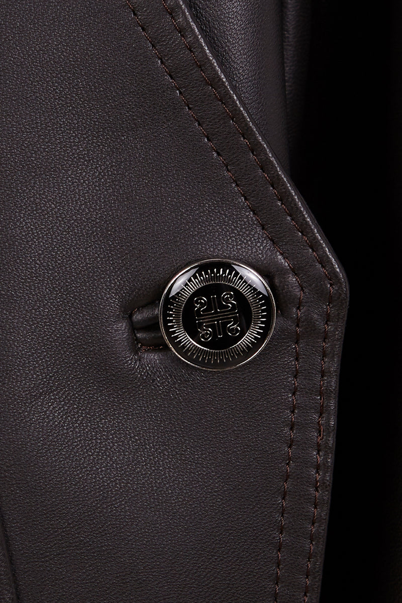 Manech 001 L Dark Chocolate Limited Edition Lederjacke