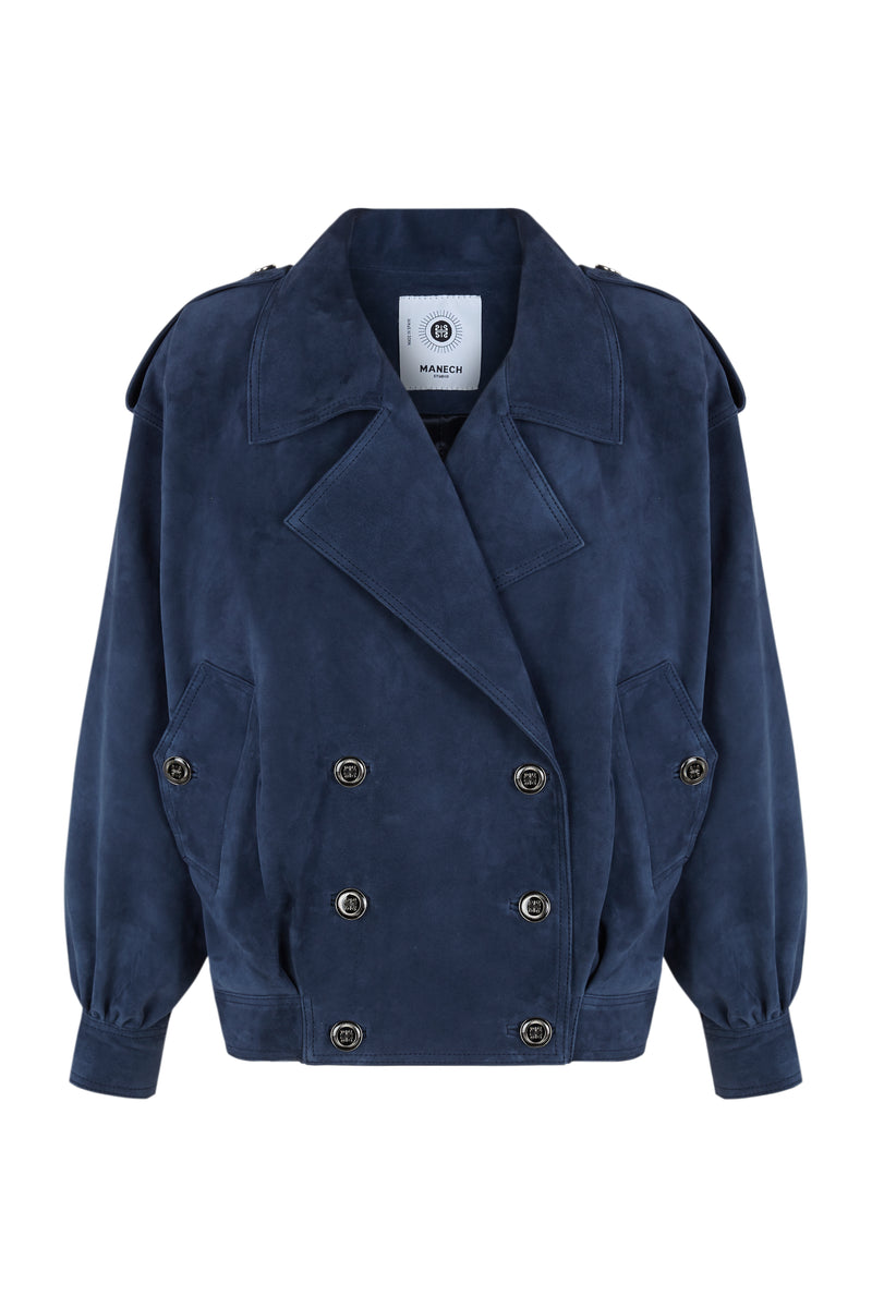 Cazadora de ante Manech 001 NAVY