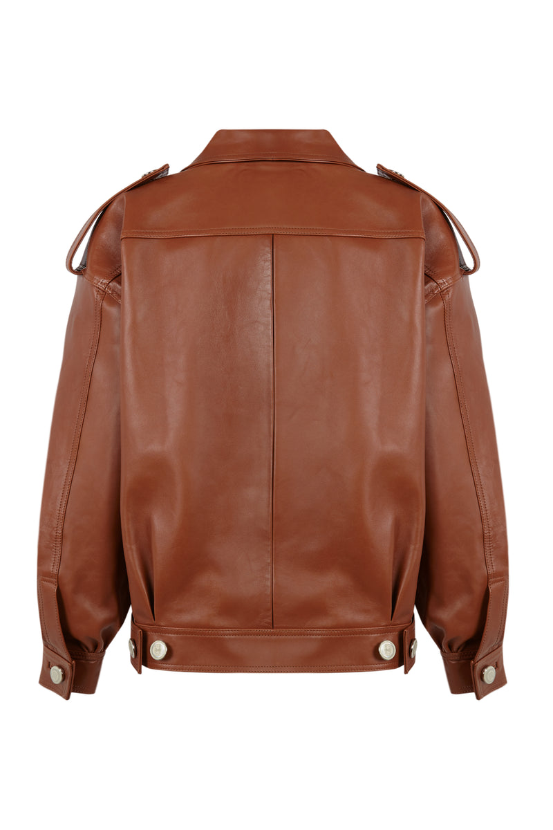 Cazadora de piel Manech 001 CARAMEL