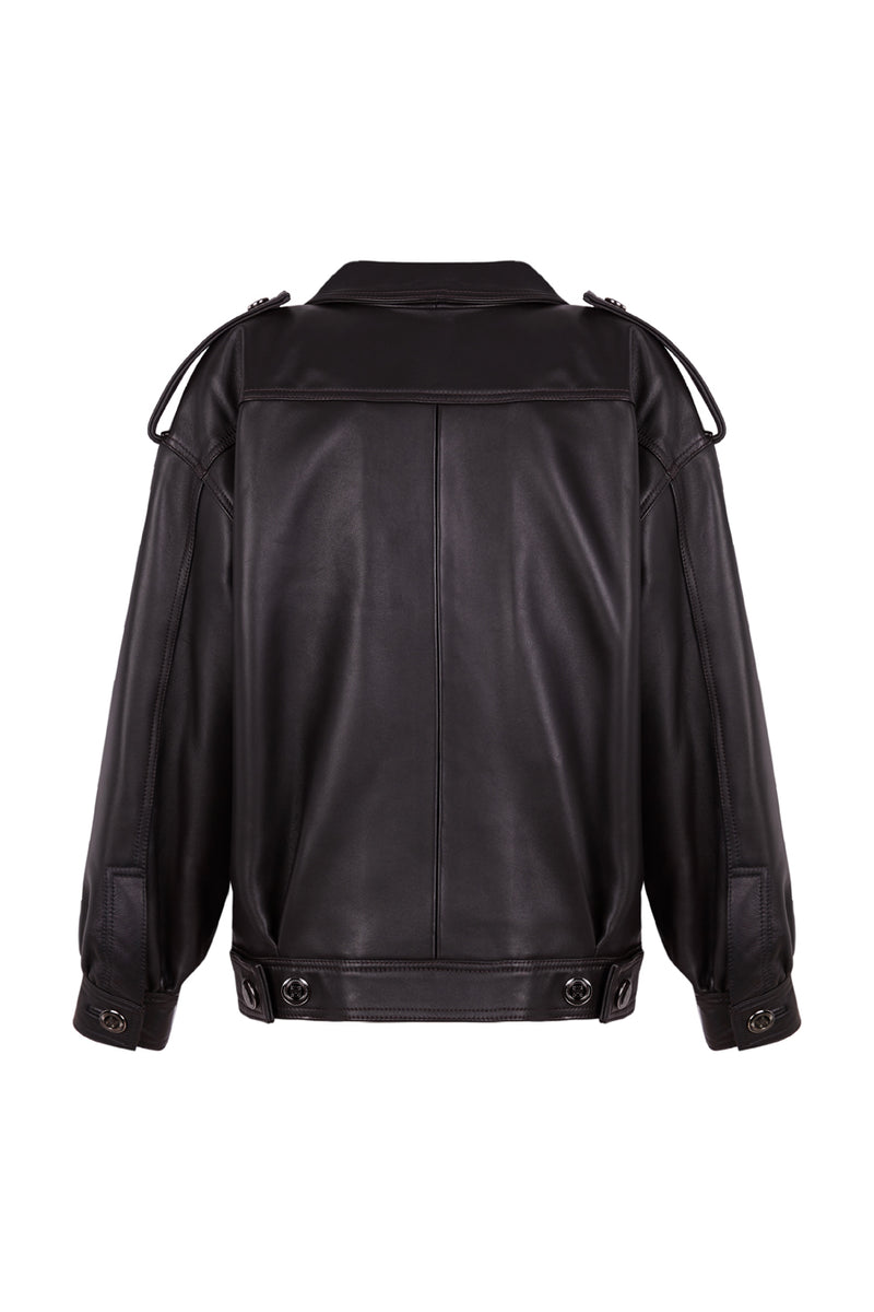 Manech 001 L Black Limited Edition Lederjacke.
