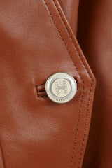 Cazadora de piel Manech 001 CARAMEL