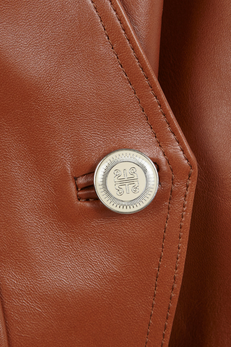 Cazadora de piel Manech 001 CARAMEL