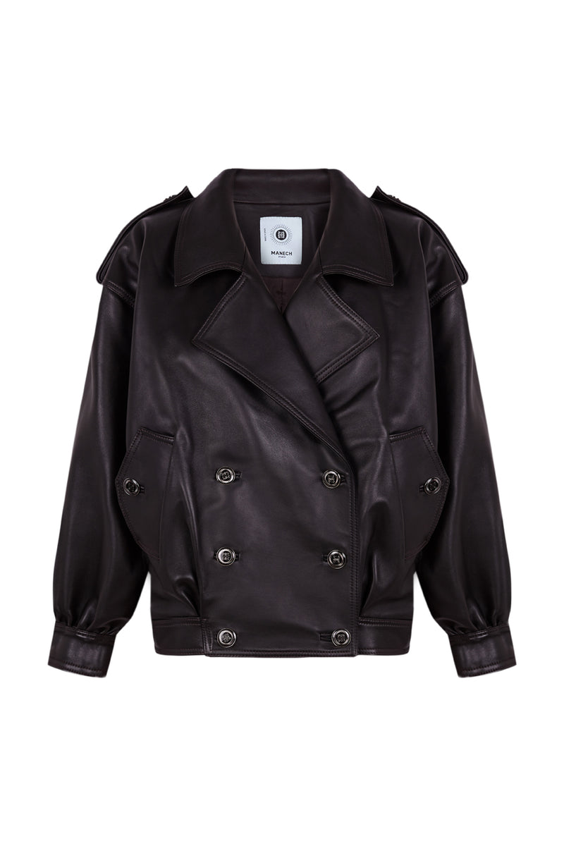 Manech 001 L Black Limited Edition Lederjacke.