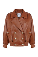 Cazadora de piel Manech 001 CARAMEL