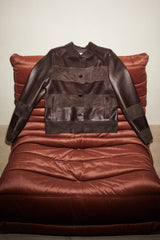 Manech 003 Limited Edition Dark Chocolate Leder- und Wildlederjacke