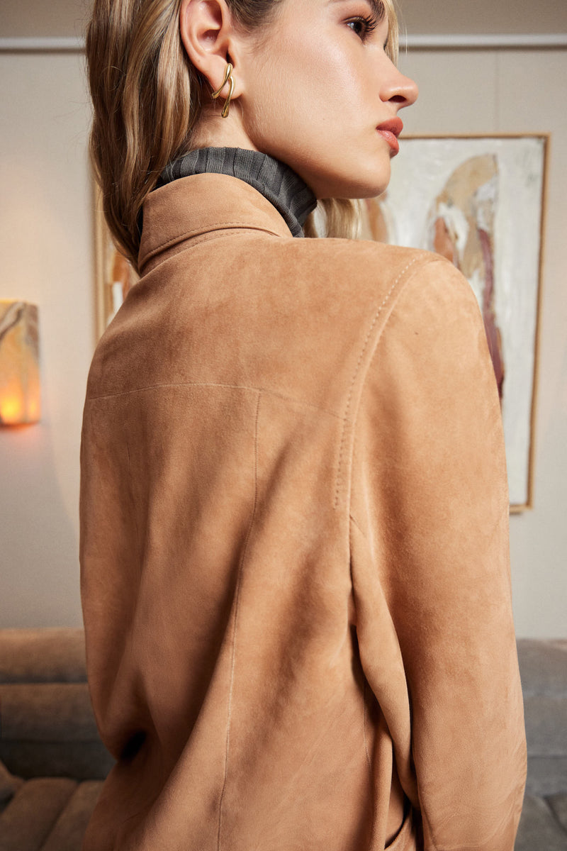 Manech 005 Limited Edition Camel Wildlederjacke