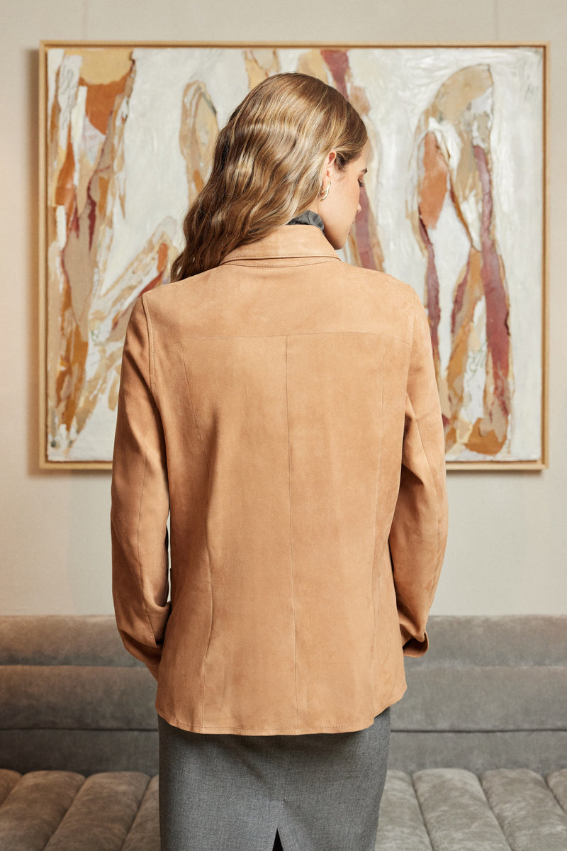Manech 005 Limited Edition Camel Wildlederjacke