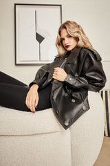 Manech 001 L Black Limited Edition Lederjacke.