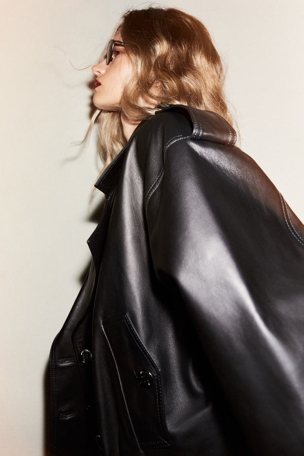 Manech 001 L Black Limited Edition Lederjacke.