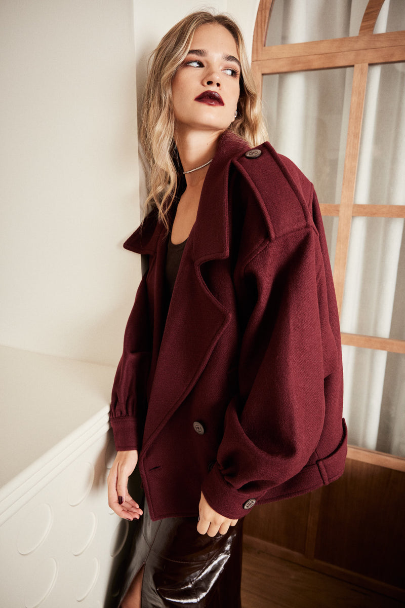 Manech Marca Ropa Cazadora de lana Manech 001 W Red Wine – MANECH. Limited pieces made ...