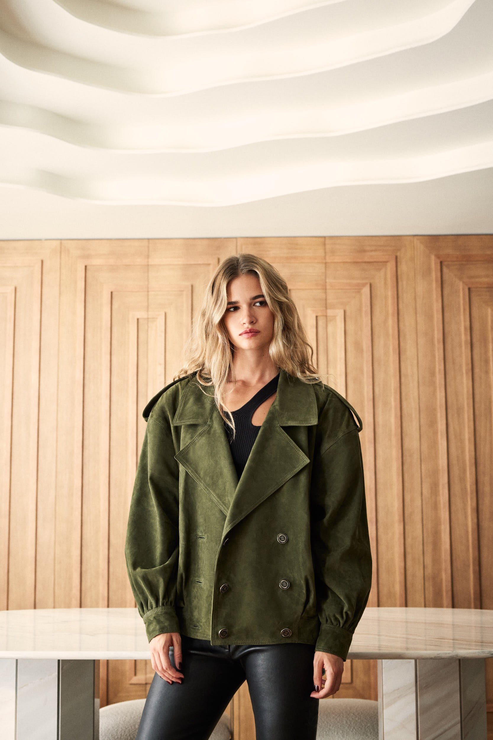 Manech Marca Ropa Cazadora de piel Manech 001 L Green Nobuck Limited Edition. – MANECH ...