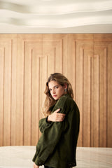 Cazadora de piel Manech 001 L Green Nobuck Limited Edition.