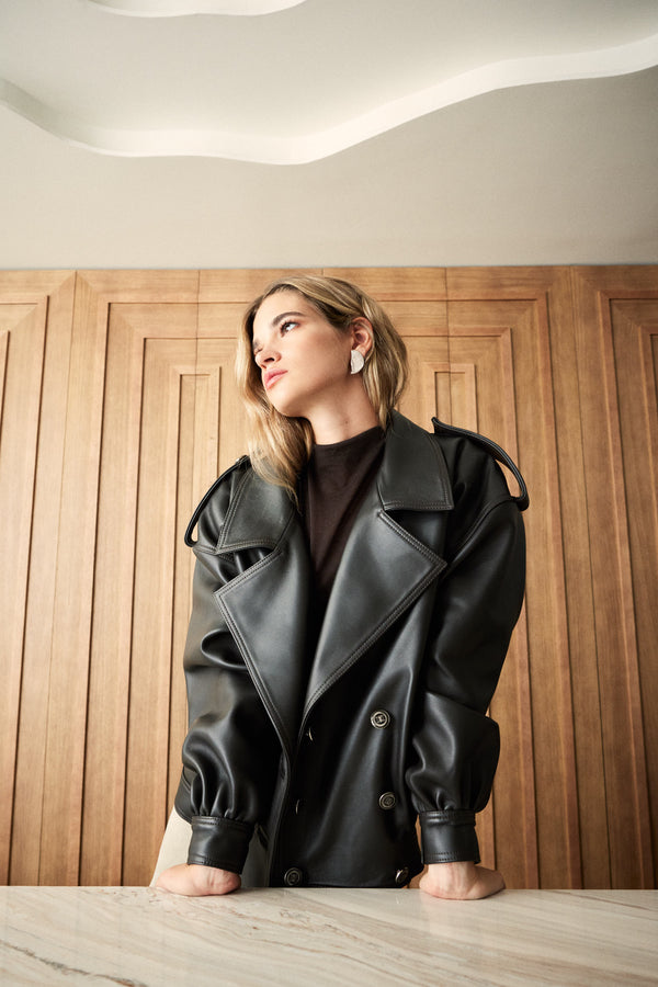 Manech 001 L Dark Chocolate Limited Edition Lederjacke