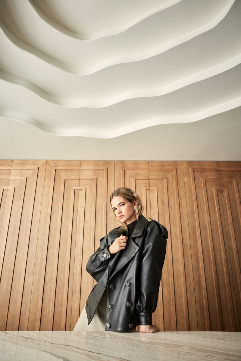 Manech 001 L Dark Chocolate Limited Edition Lederjacke