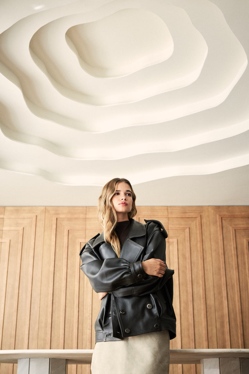 Manech 001 L Dark Chocolate Limited Edition Lederjacke