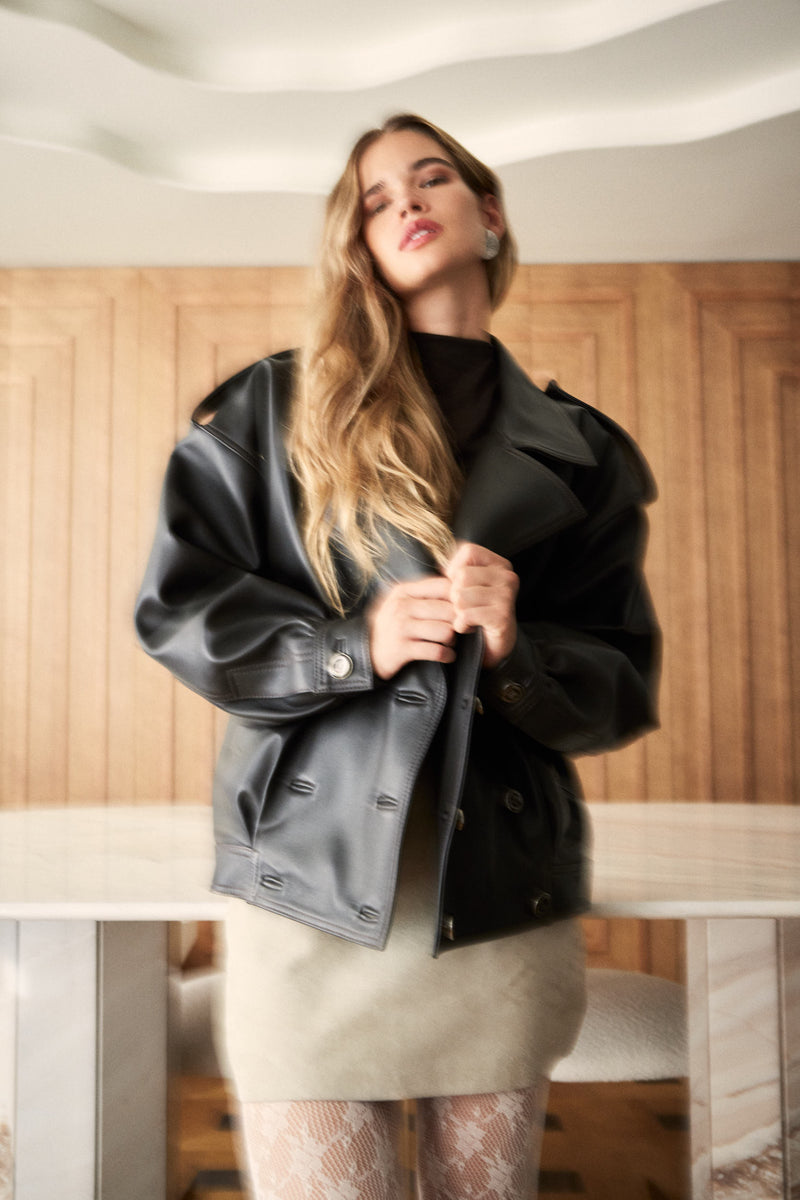 Manech 001 L Dark Chocolate Limited Edition Lederjacke