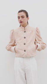 CHAQUETA DE ANTE MANECH 006 CHAMPAGNE ROSÉ