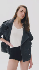 MANECH 001 D DENIM DUNKELGRAU JACKE