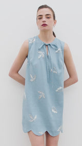VESTIDO VESTIDO 002 WAVE BABY BLUE